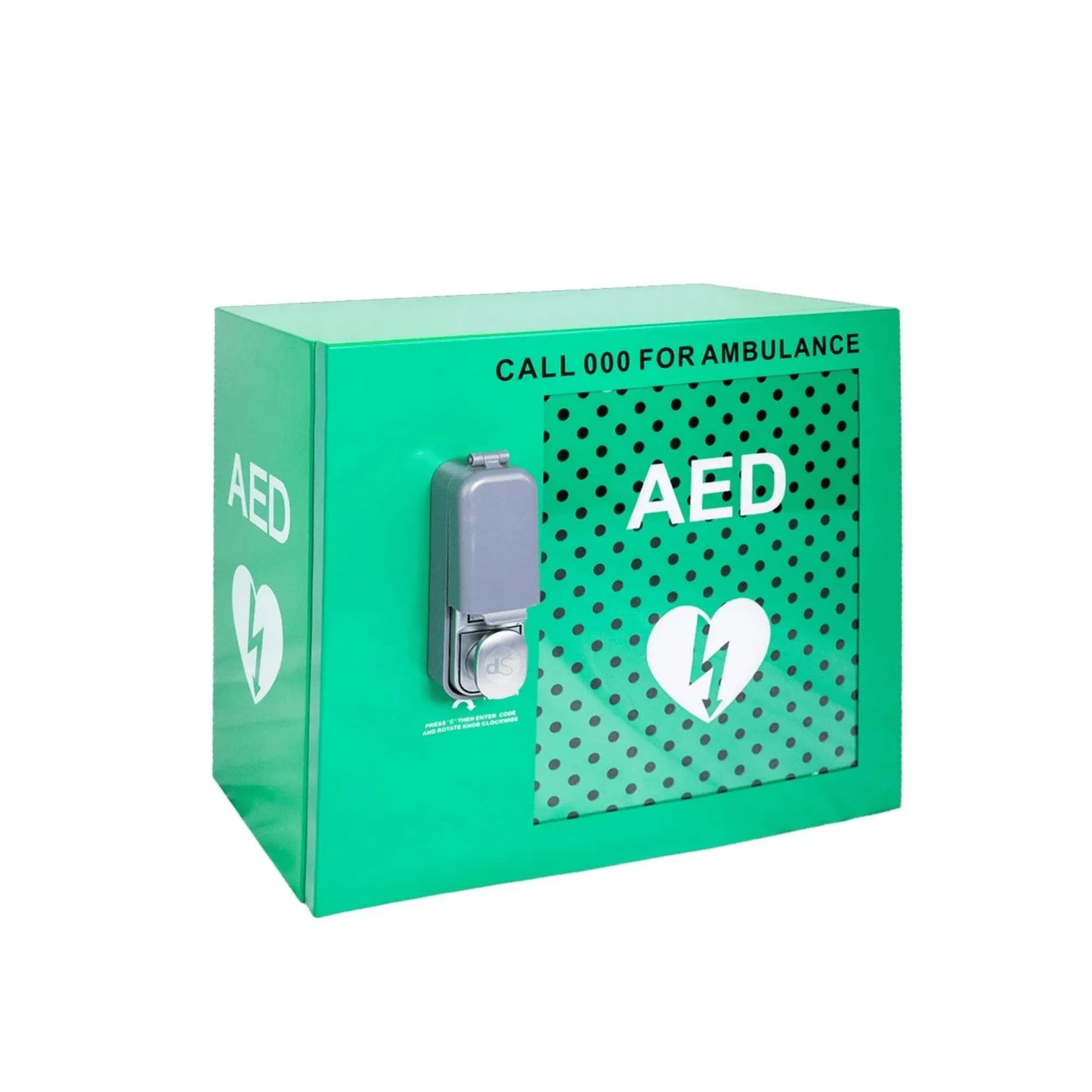 Secure Outdoor AED Storage Cabinet / keypad lock