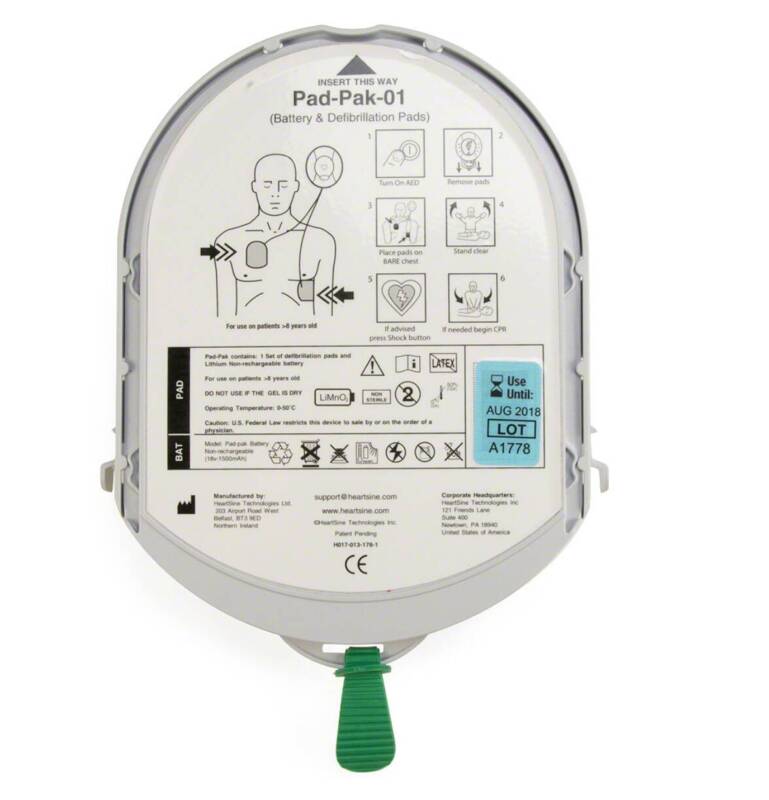 HeartSine Adult Replacement Battery & Pads 500p, 360p, 350p