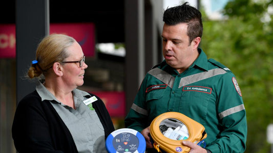 Newly installed defibrillator saves man’s life at Blakes Crossing Shopping Centre