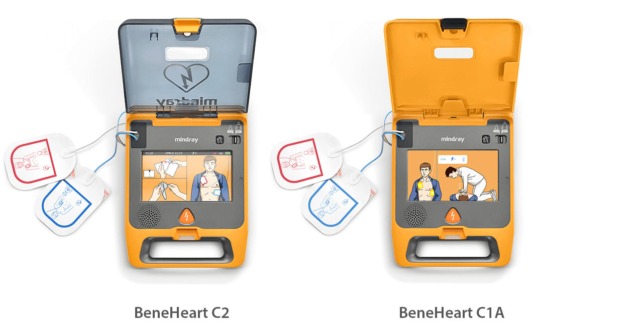 Mindray C1A Cardiac Defibrillator Fully-Automatic with 5 year Life on Battery and Pads
