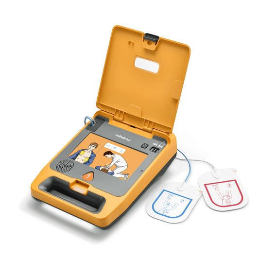 Mindray C1A – Cardiac Defibrillator – Semi Auto AED with 5 year Life on Battery and Pads