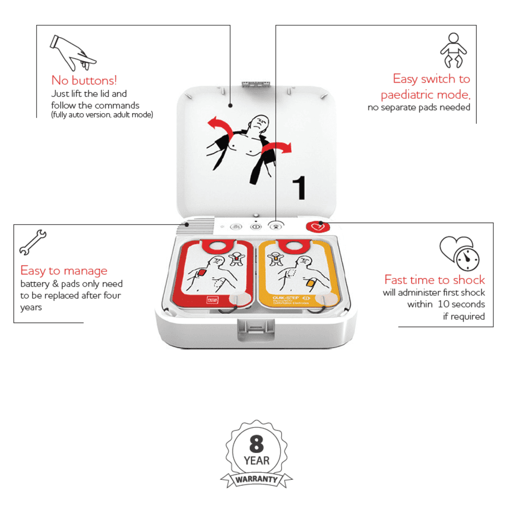 LifePak CR2 Fully Automatic Defibrillator
