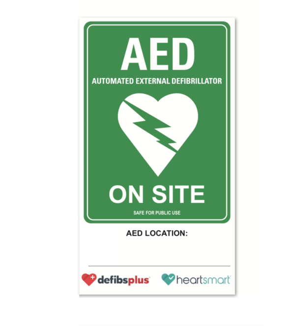 AED On Site sign